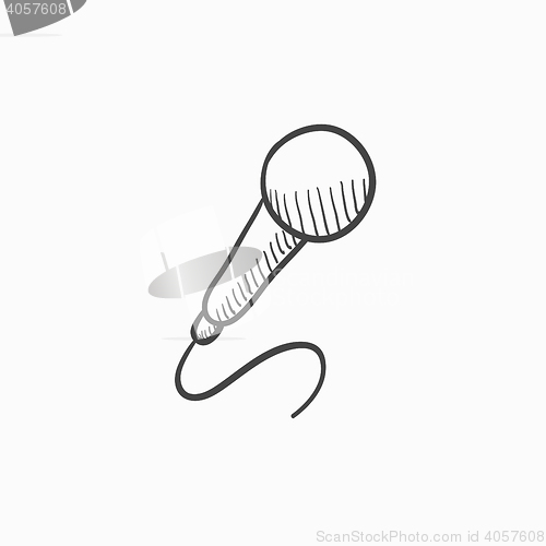 Image of Microphone sketch icon.