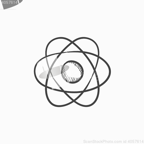 Image of Atom sketch icon.