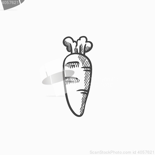 Image of Carrot sketch icon.