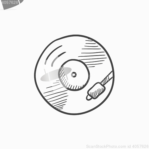 Image of Turntable sketch icon.