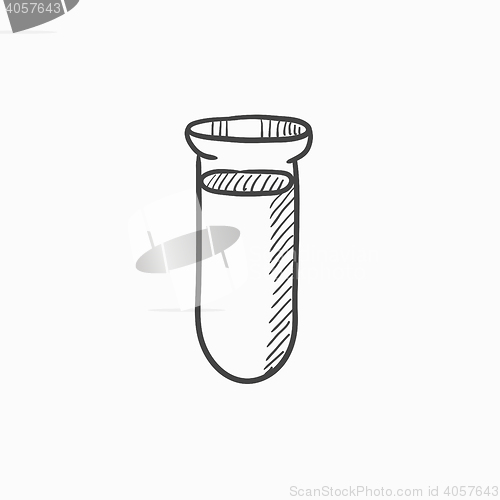 Image of Test tube sketch icon.