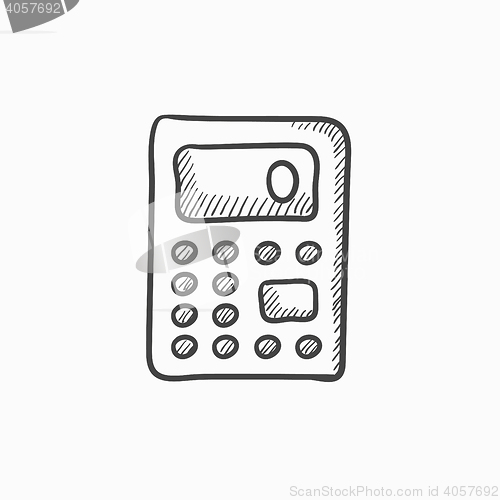 Image of Calculator sketch icon.