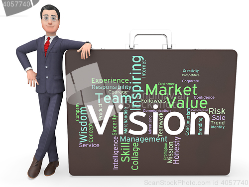 Image of Vision Word Shows Aim Objectives And Aspirations