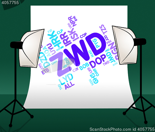 Image of Zwd Currency Represents Forex Trading And Broker