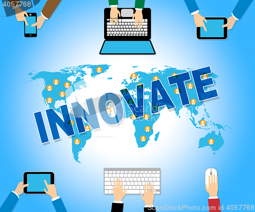 Image of Innovate Online Indicates Web Site And Improve