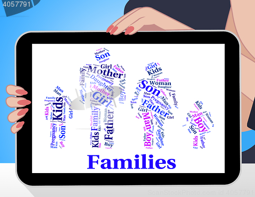 Image of Families Word Indicates Blood Relation And Children