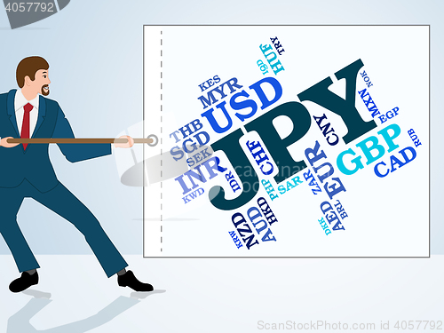 Image of Jpy Currency Means Worldwide Trading And Coinage