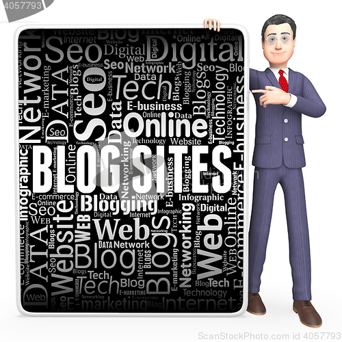 Image of Blog Sites Shows Board Online And Website