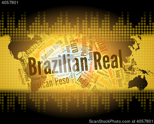 Image of Brazilian Real Represents Currency Exchange And Broker