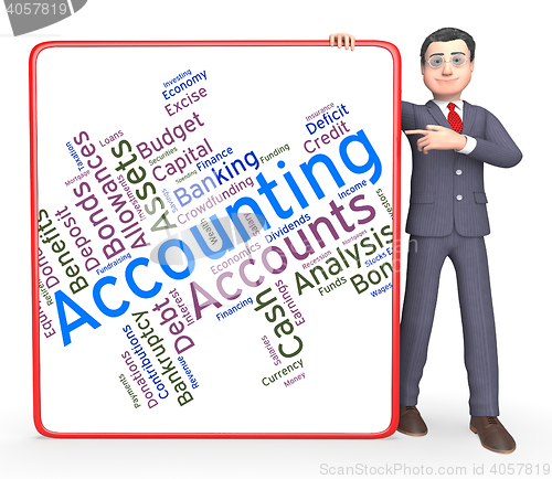 Image of Accounting Words Represents Balancing The Books And Accountant