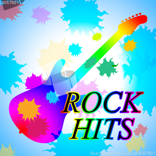 Image of Rock Hits Indicates Music Charts And Acoustic