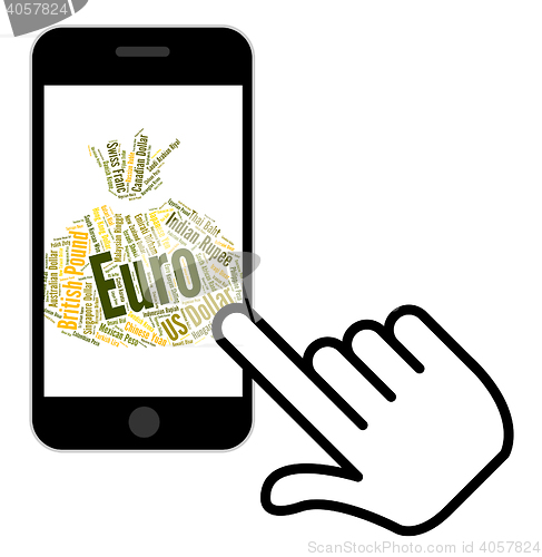 Image of Euro Currency Represents Forex Trading And Banknote