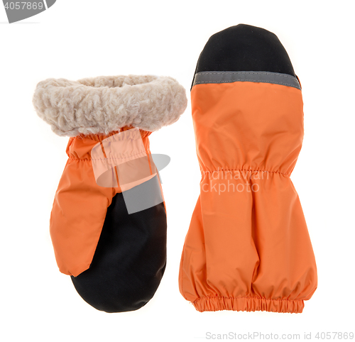 Image of Children\'s autumn-winter mittens