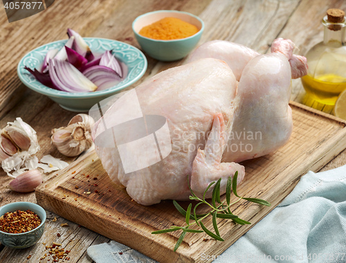 Image of whole raw chicken