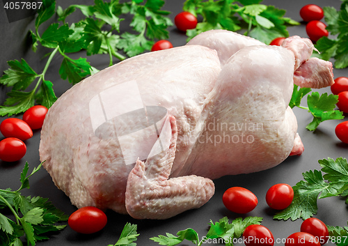Image of whole raw chicken