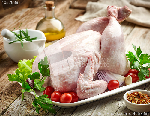 Image of whole raw chicken