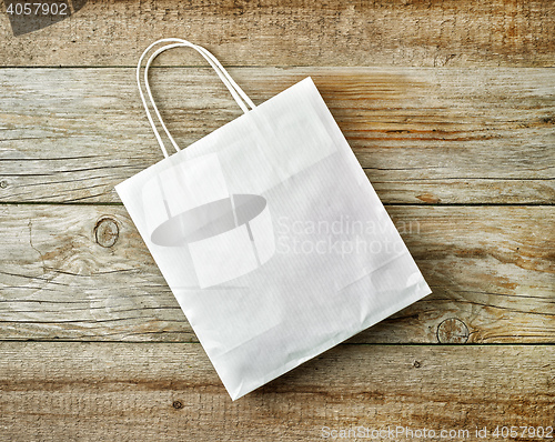 Image of white paper shopping bag