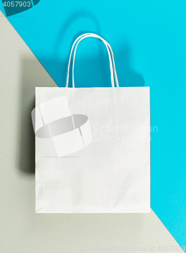 Image of white paper shopping bag