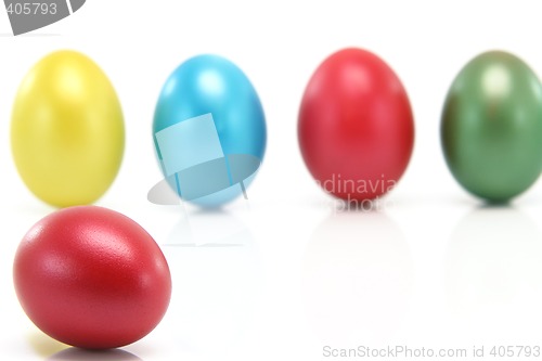 Image of blur eggs background