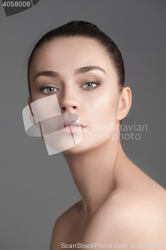 Image of Beautiful Girl face. Perfect skin