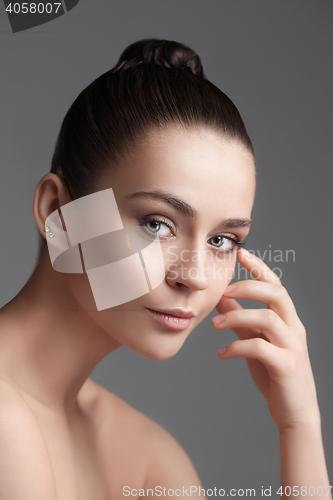 Image of Beautiful Girl face. Perfect skin