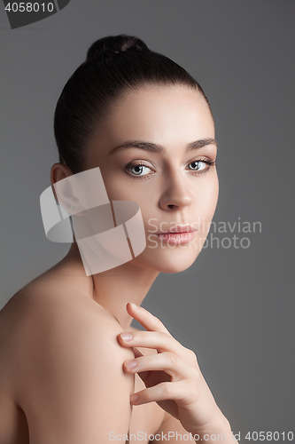 Image of Beautiful Girl face. Perfect skin