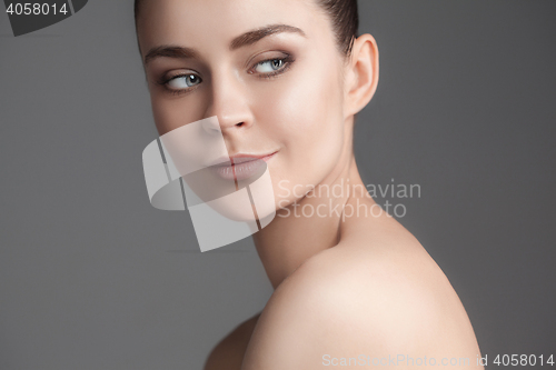 Image of Beautiful Girl face. Perfect skin