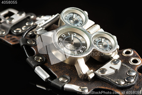 Image of unusual watches. several alternatives dials