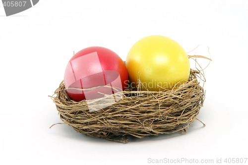 Image of red yellow egg