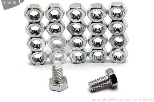 Image of screws bolts texture