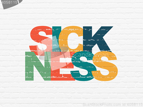 Image of Healthcare concept: Sickness on wall background