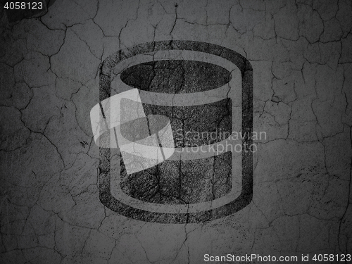 Image of Software concept: Database on grunge wall background