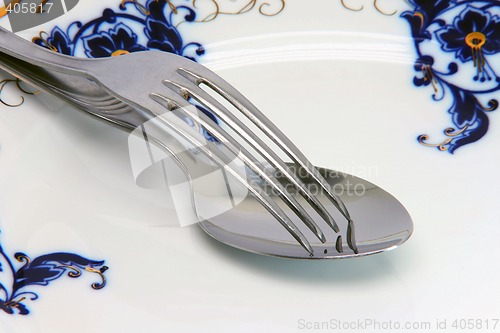 Image of dish fork and spoon