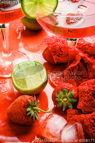 Image of Romantic Mojito with strawberry