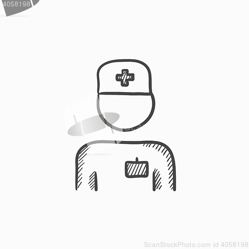 Image of Nurse sketch icon.