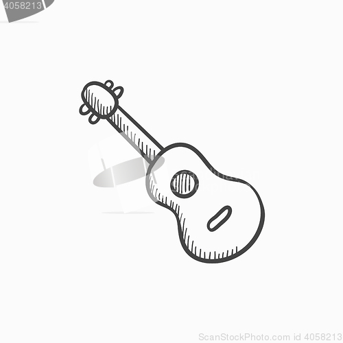 Image of Guitar sketch icon.