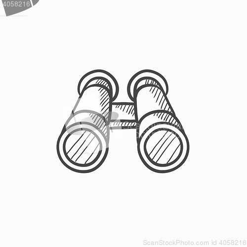 Image of Binocular sketch icon.