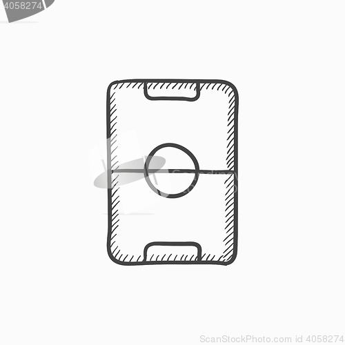 Image of Stadium layout sketch icon.