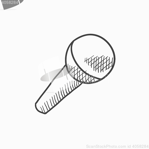 Image of Microphone sketch icon.