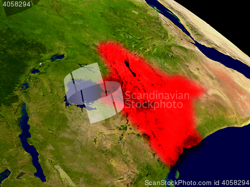 Image of Kenya from space