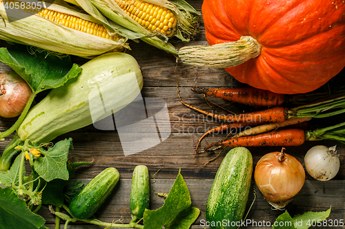 Image of Set of fresh vegetables