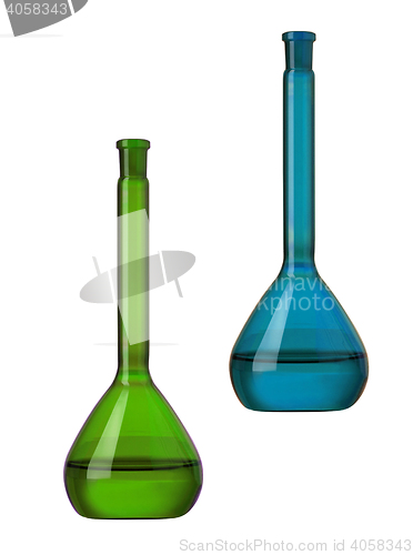 Image of research laboratory glassware