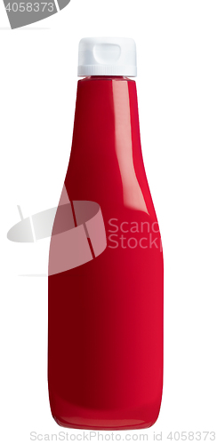Image of ketchup isolated on white