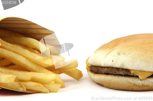 Image of burger and fries