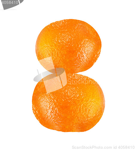 Image of orange isolated