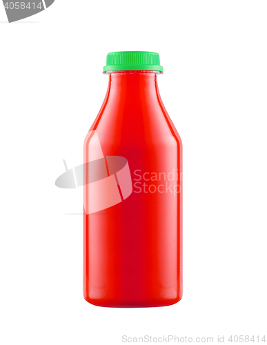 Image of Bottle of Ketchup isolated