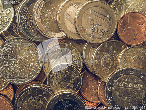 Image of Vintage Euro coins