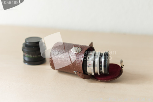 Image of Old camera lenses