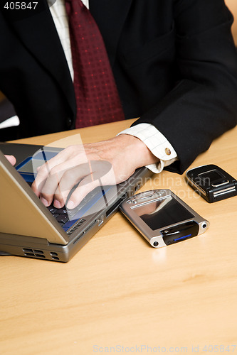 Image of Working businessman