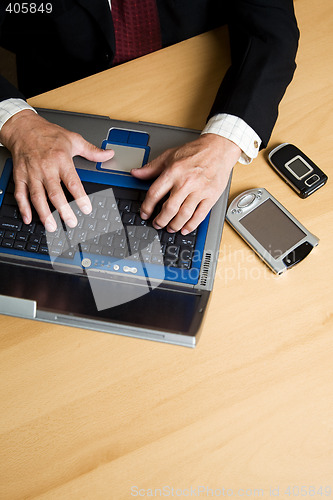 Image of Working businessman